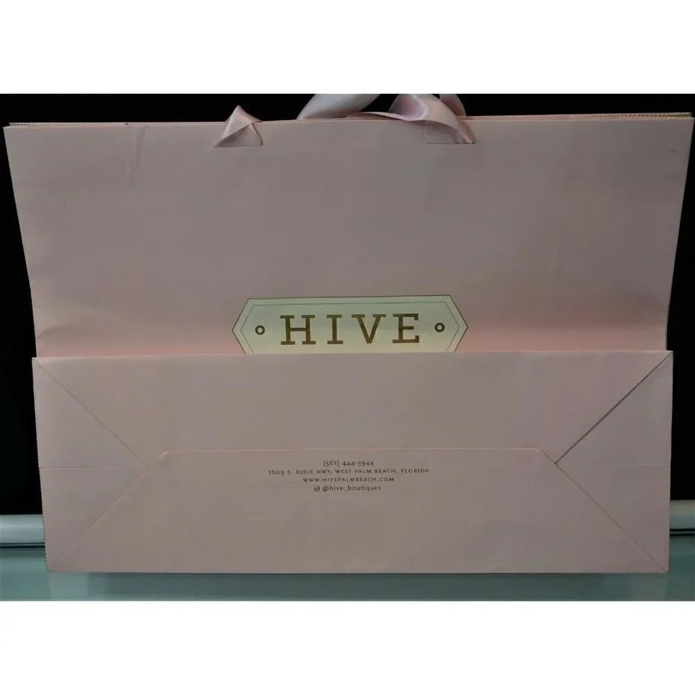 Hive Boutique Store West Palm Beach Florida Tote Paper Gift Bag Rope Handle